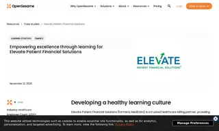 Preview of the Elevate Patient Financial Solutions Case Study