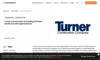 Preview of the Turner Construction Company Case Study