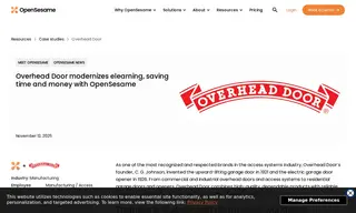 Preview of the Overhead Door Case Study
