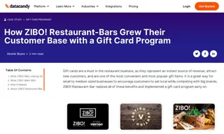 Preview of the Zibo! Restaurant-Bar Case Study