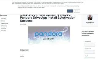 Preview of the Pandora Music Case Study