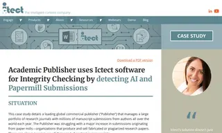 Preview of the Academic Publisher Case Study