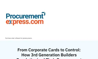 Preview of the 3rd Generation Builders Case Study
