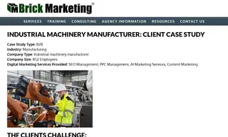 Preview of the Industrial Machinery Manufacturer Case Study