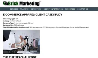 Preview of the E-commerce Apparel Brand Case Study