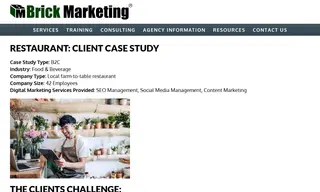 Preview of the Local Farm-to-table Restaurant Case Study