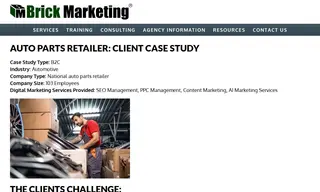 Preview of the National Auto Parts Retailer Case Study