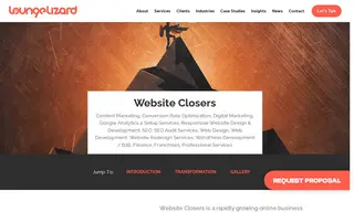 Preview of the Website Closers Case Study