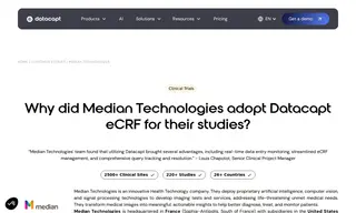Preview of the Median Technologies Case Study