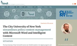 Preview of the CUNY Case Study