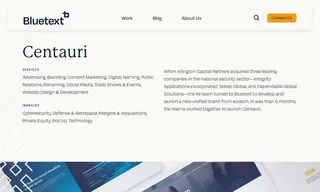 Preview of the Centauri Case Study