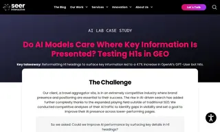 Preview of the Travel Aggregator Site Case Study