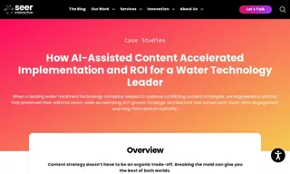Preview of the Water Treatment Technology Leader Case Study