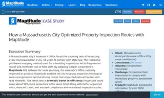 Preview of the Massachusetts Municipal Assessors Office (City Name Confidential) Case Study