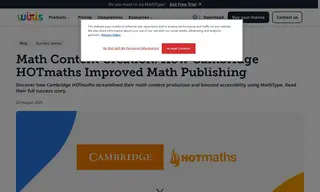Preview of the Cambridge HOTmaths Case Study