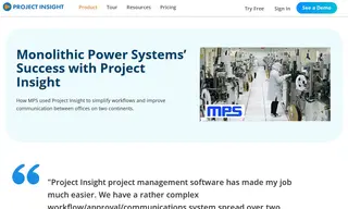 Preview of the Monolithic Power Systems Case Study