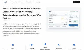 Preview of the US-based Commercial Glazing Contractor Case Study