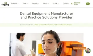 Preview of the Dental Equipment Manufacturer and Practice Solutions Provider Case Study