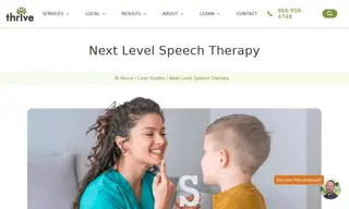 Preview of the Next Level Speech Therapy Case Study