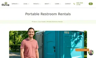 Preview of the Portable Restroom Rentals Provider Case Study