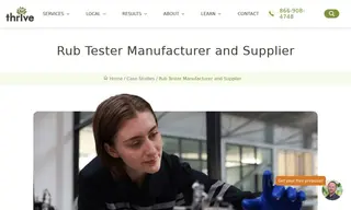Preview of the Rub Tester Manufacturer and Supplier Case Study
