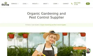 Preview of the Organic Gardening and Pest Control Supplier Case Study