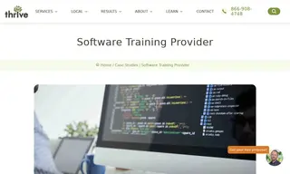 Preview of the Software Training Provider Case Study