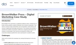 Preview of the BrownWalker Press Case Study