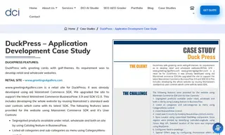 Preview of the DuckPress Case Study