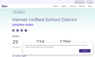 Preview of the Hemet Unified School District Case Study