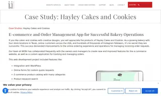 Preview of the Hayley Cakes and Cookies Case Study