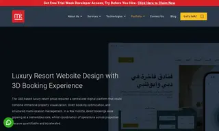 Preview of the Luxury Hotel Website Design Services Case Study