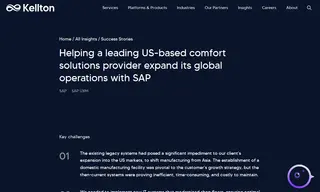 Preview of the Leading US-based Comfort Solutions Provider Case Study