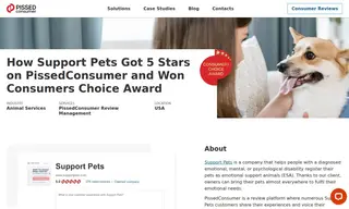 Preview of the Support Pets Case Study