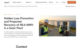 Preview of the Client Solar Plant (unnamed) Case Study