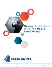 Preview of the Moore Sonic Group Case Study