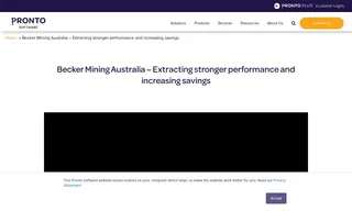 Preview of the Becker Mining Australia Case Study