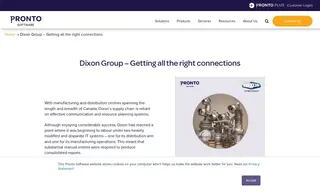 Preview of the Dixon Group Case Study