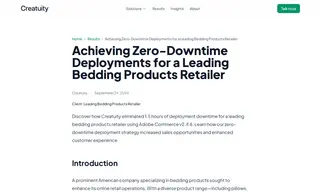 Preview of the Leading Bedding Products Retailer Case Study