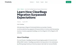 Preview of the ClearBags Case Study
