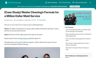 Preview of the Washe Cleaning Case Study