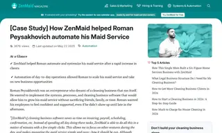 Preview of the Maid Masters Case Study