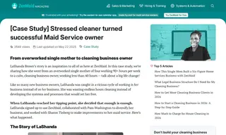 Preview of the Sweeping Hands Cleaning Service Case Study