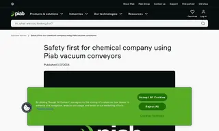 Preview of the Chemical Company Using Piab Vacuum Conveyors Case Study