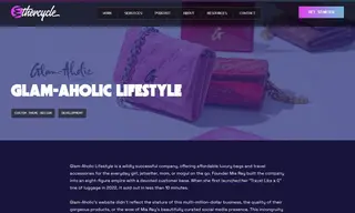 Preview of the Glam-Aholic Lifestyle Case Study