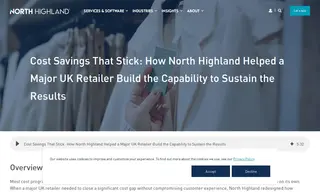 Preview of the Major UK Retailer Case Study