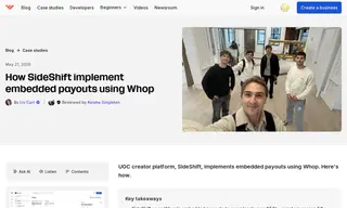 Preview of the SideShift Case Study