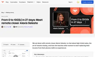 Preview of the Alexis Seleste Case Study