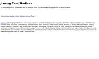 Preview of the Better Business Bureau Case Study