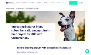 Preview of the Natures Menu Case Study